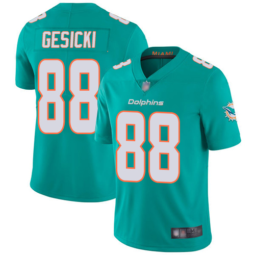 Nike Miami Dolphins #88 Mike Gesicki Aqua Green Team Color Youth Stitched NFL Vapor Untouchable Limited Jersey->youth nfl jersey->Youth Jersey